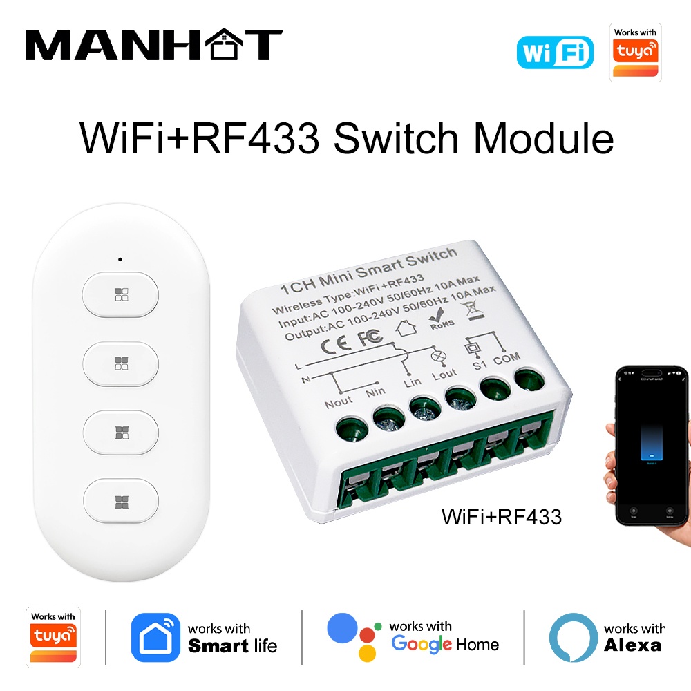 Smart Home Lighting Control - مفاتيح إضاءة ذكية من تويا بتقنية