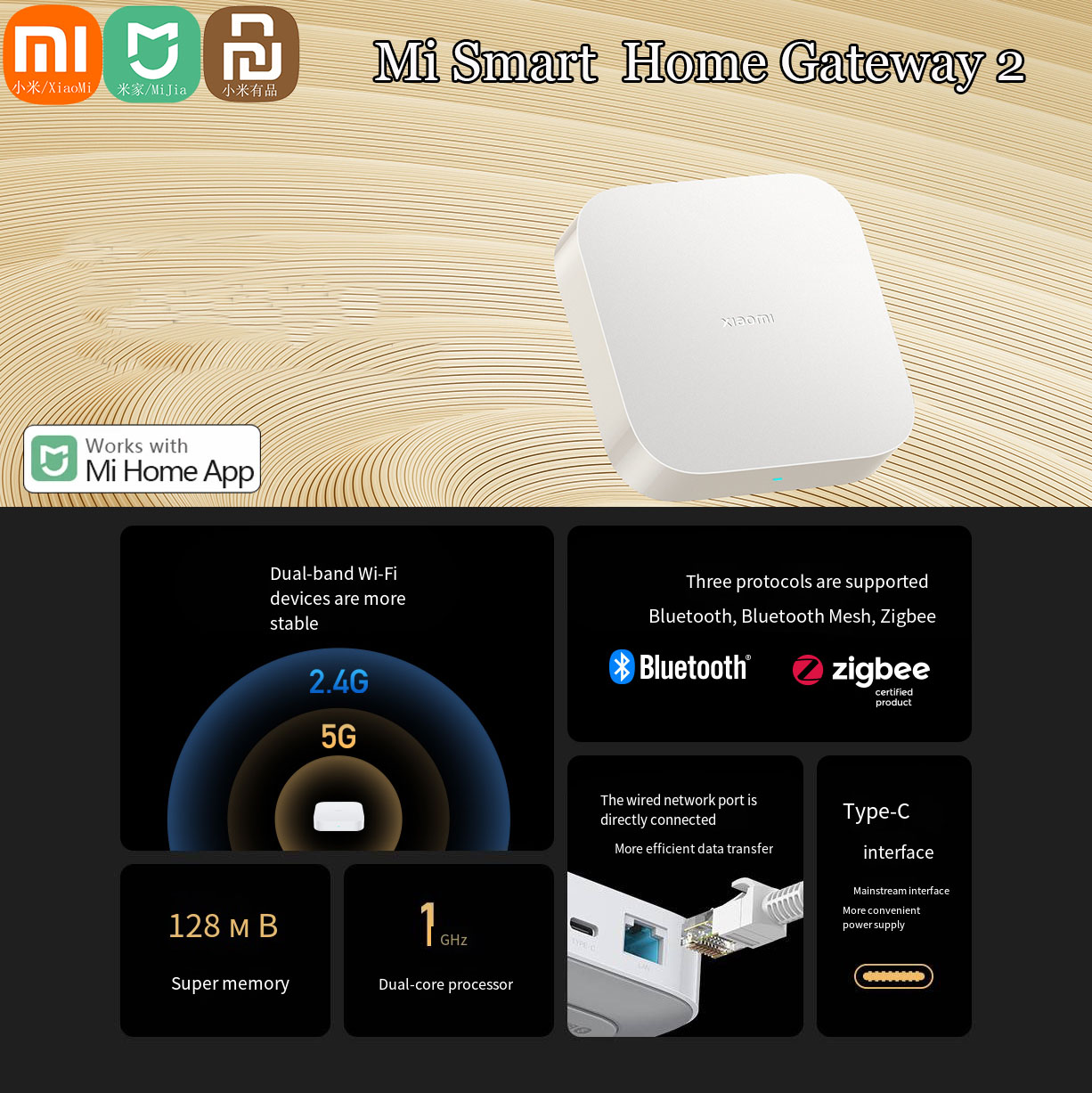 Smart Home Xiaomi Hub - شبكة عمل ذكية أصلية من شاومي