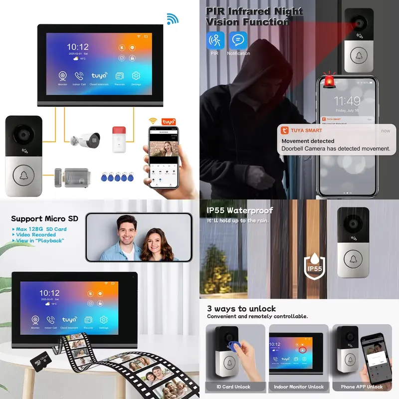 Smart Home Camera - 【CHIMU HOME】 جرس باب ذكي بكاميرا