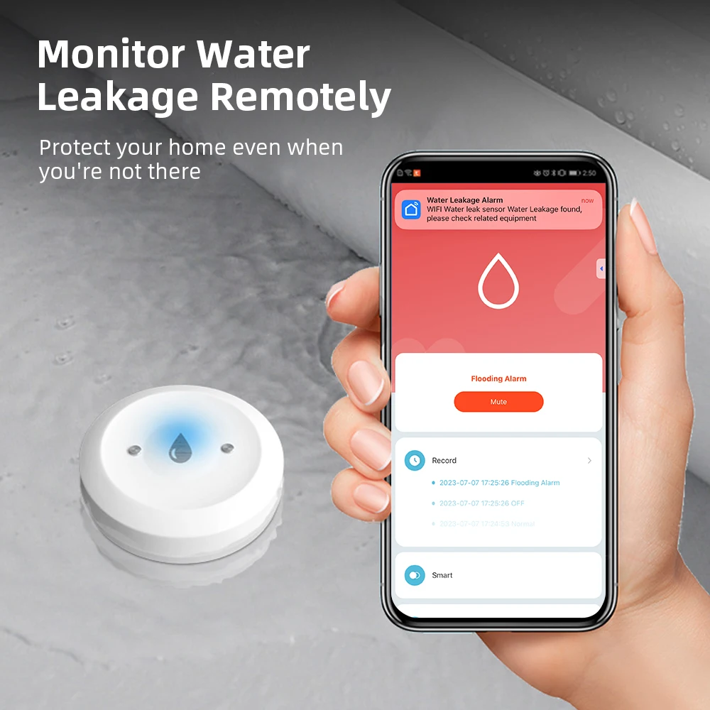 Smart Home Setup - جهاز استشعار تسرب المياه بتقنية زيجبي