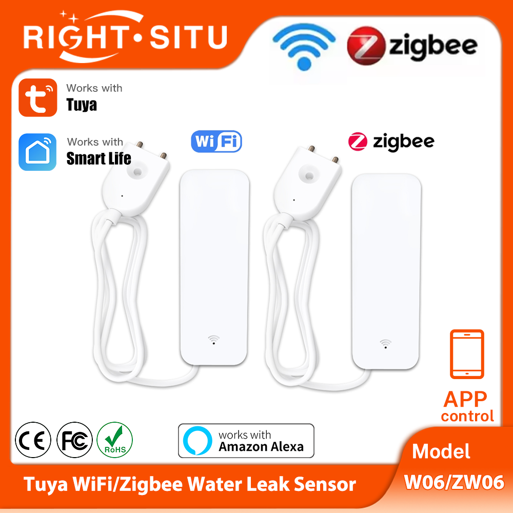 Smart Home Setup - Tuya WiFi Zigbee مستشعر المياه الذكي