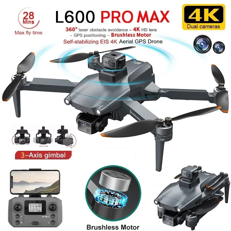Smart Home Camera - L600 PRO MAX GPS الطائرة بدون