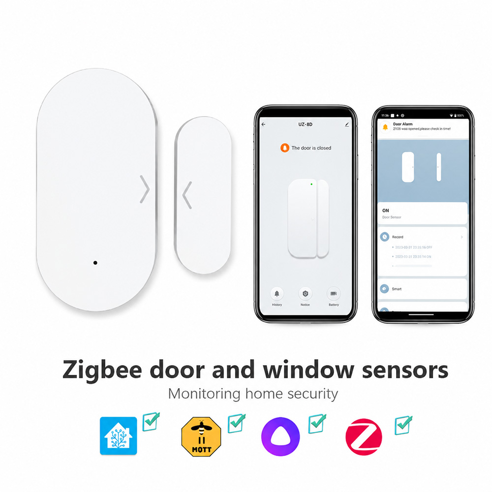 Smart Home Setup - مستشعر الأبواب والنوافذ بتقنية Zigbee 3.0،