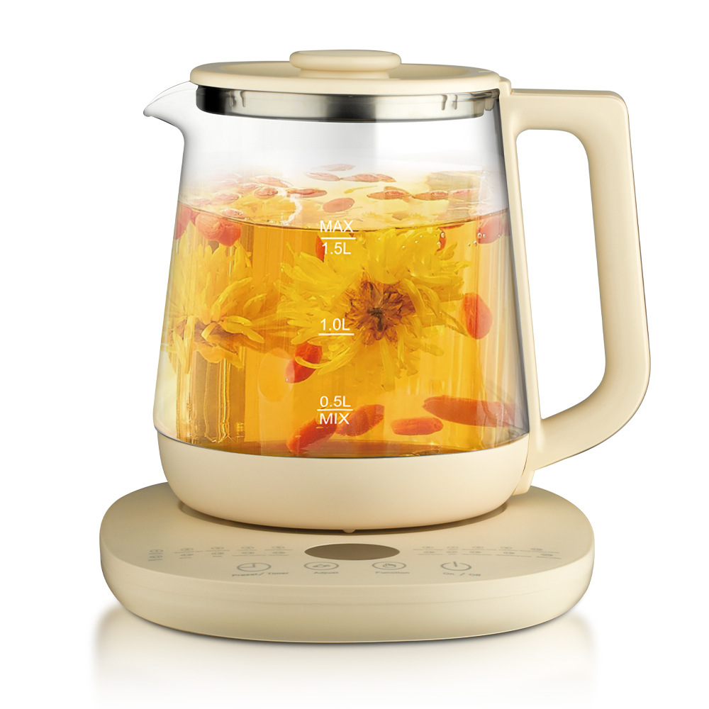 Home Smart Kettle - إبريق حفظ صحي زجاجي كهربائي ،