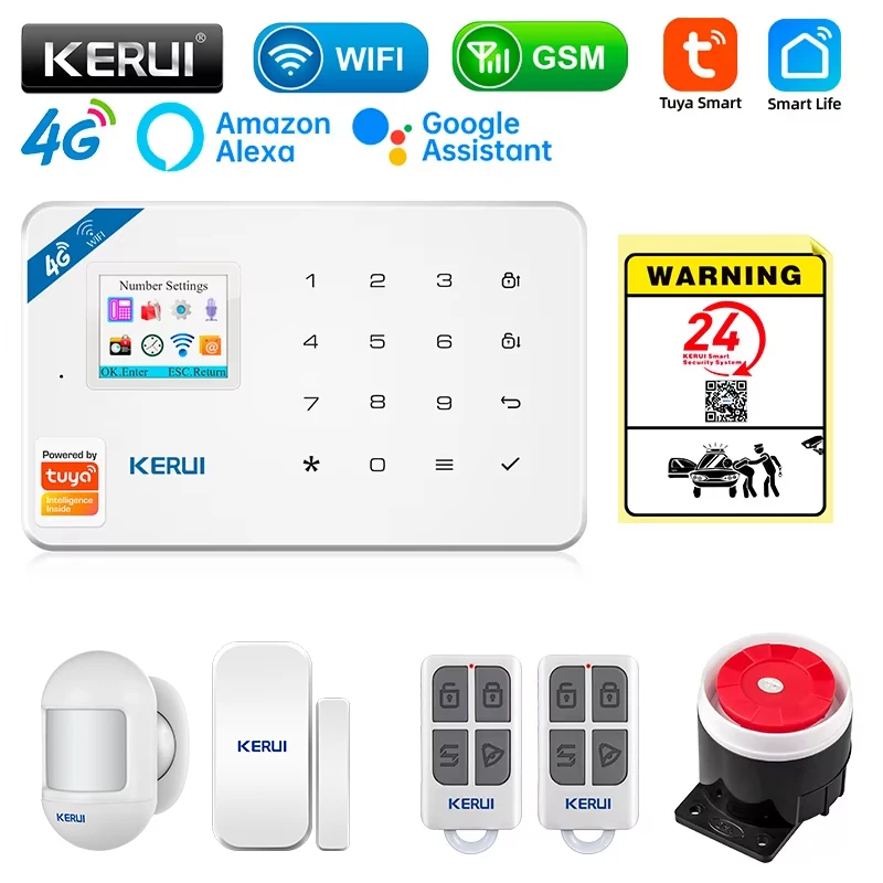 Smart Home Package - KERUI نظام إنذار أمان عدة W184