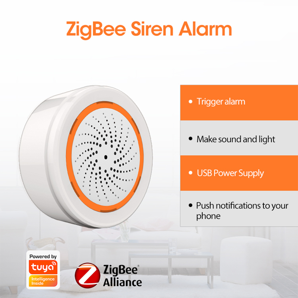Coolcam Tuya Zigbee إنذار صفار - مراجعة Smart Home Zentrale وسعره