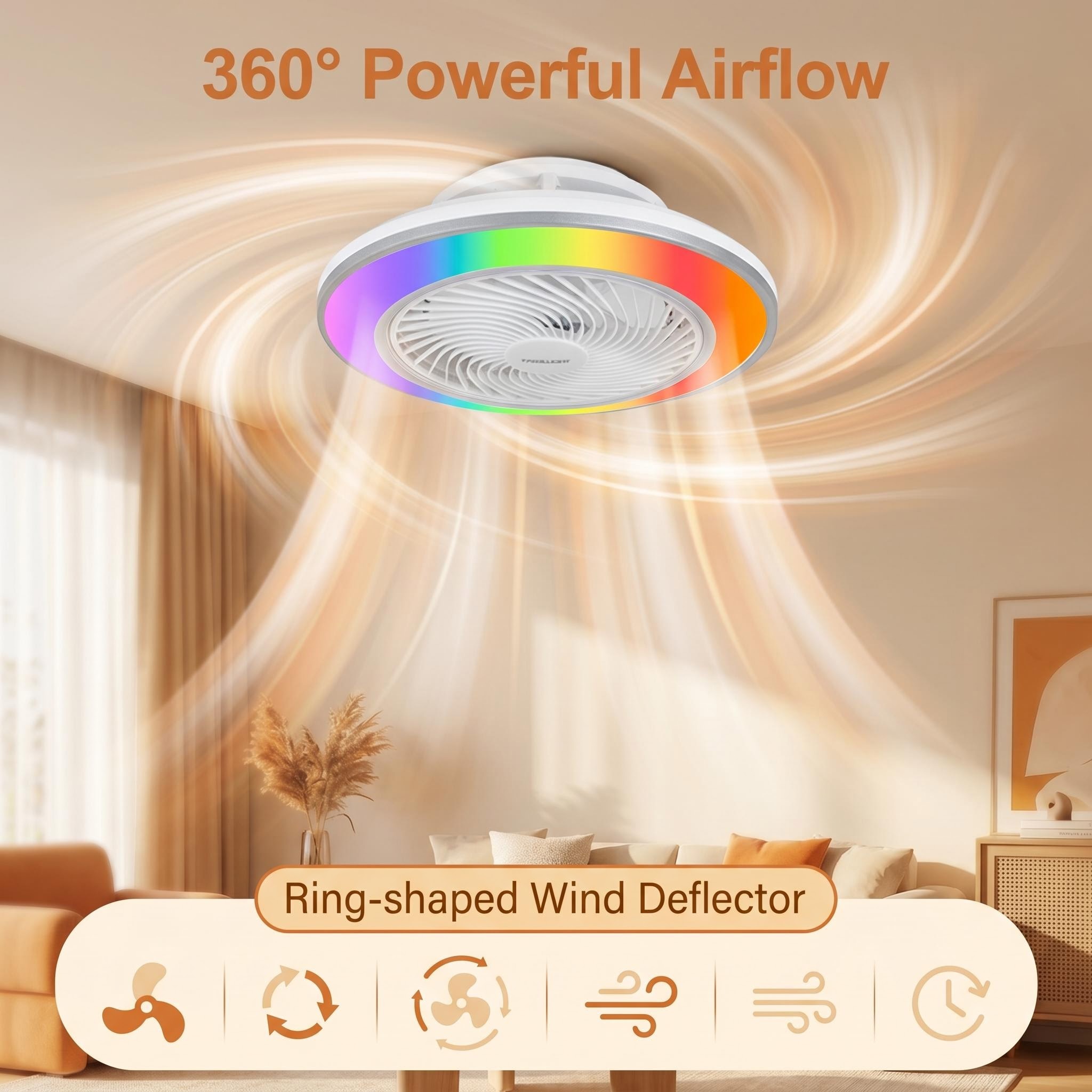 مروحة سقف ذكية يتم التحكم فيها - مراجعة Smart Home Ventilation System وسعره