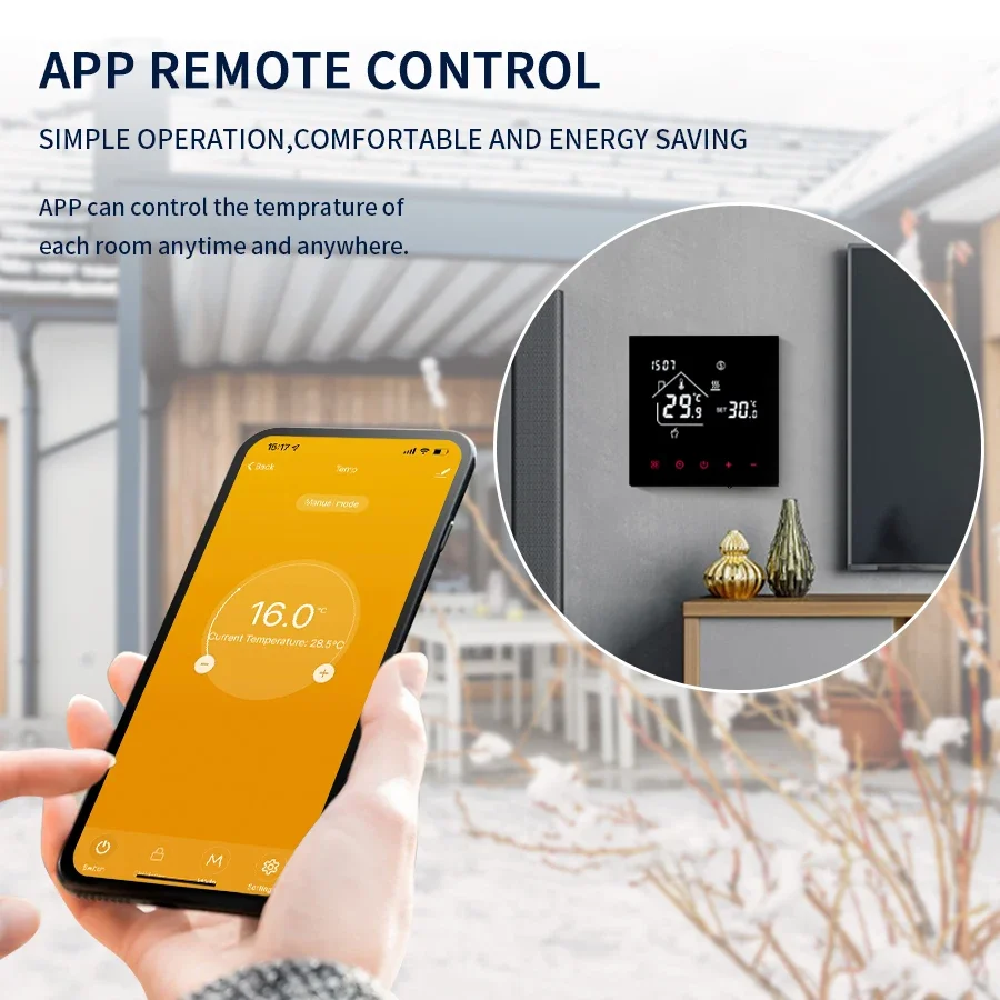 ترموستات ذكي Tuya WiFi ، شاشة  - مراجعة Smart Home Package وسعره