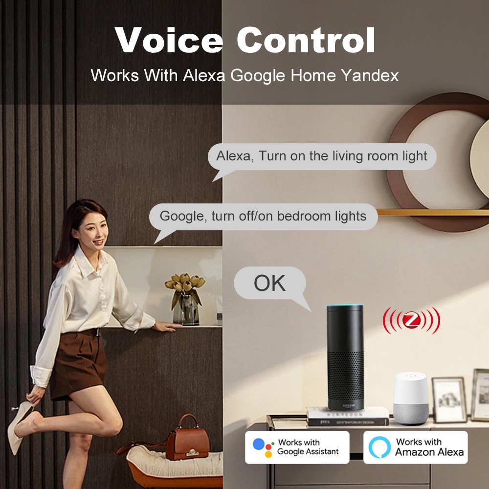 مفتاح ضغط ذكي ZigBee بـ 1 أو 2 - مراجعة Smart Home Lighting Control وسعره