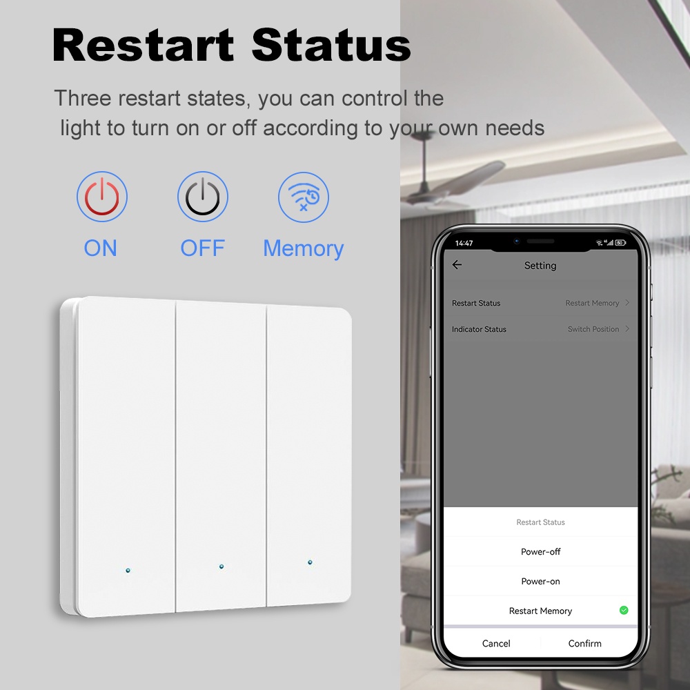 مفتاح ضغط ذكي ZigBee بـ 1 أو 2 - مراجعة Smart Home Lighting Control وسعره