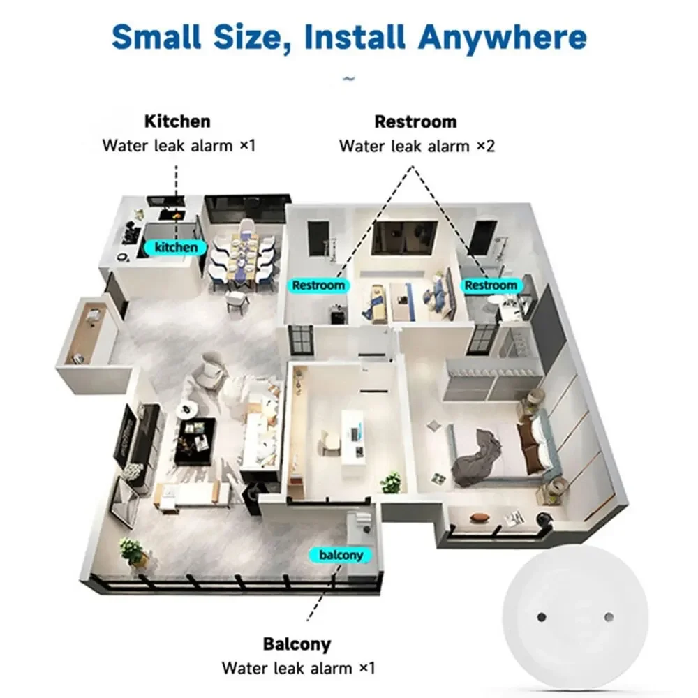 جهاز استشعار تسرب المياه بتقني - مراجعة Smart Home Setup وسعره
