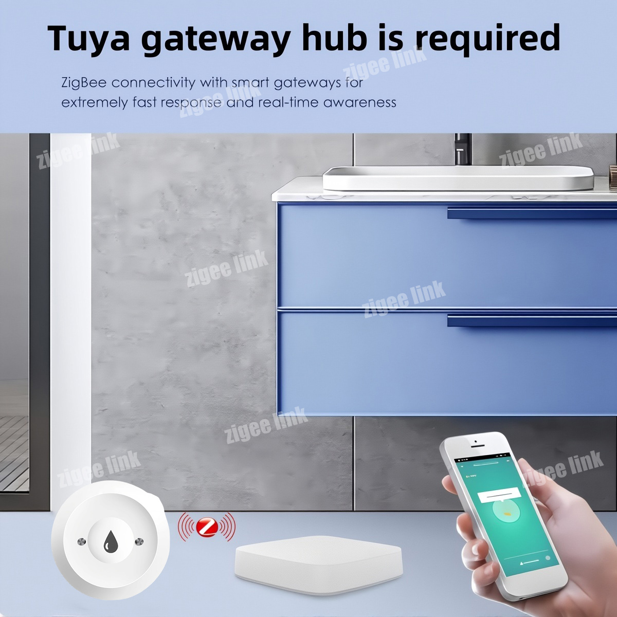 مستشعر تسرب المياه الذكي ZigBe - مراجعة Smart Home Zentrale وسعره