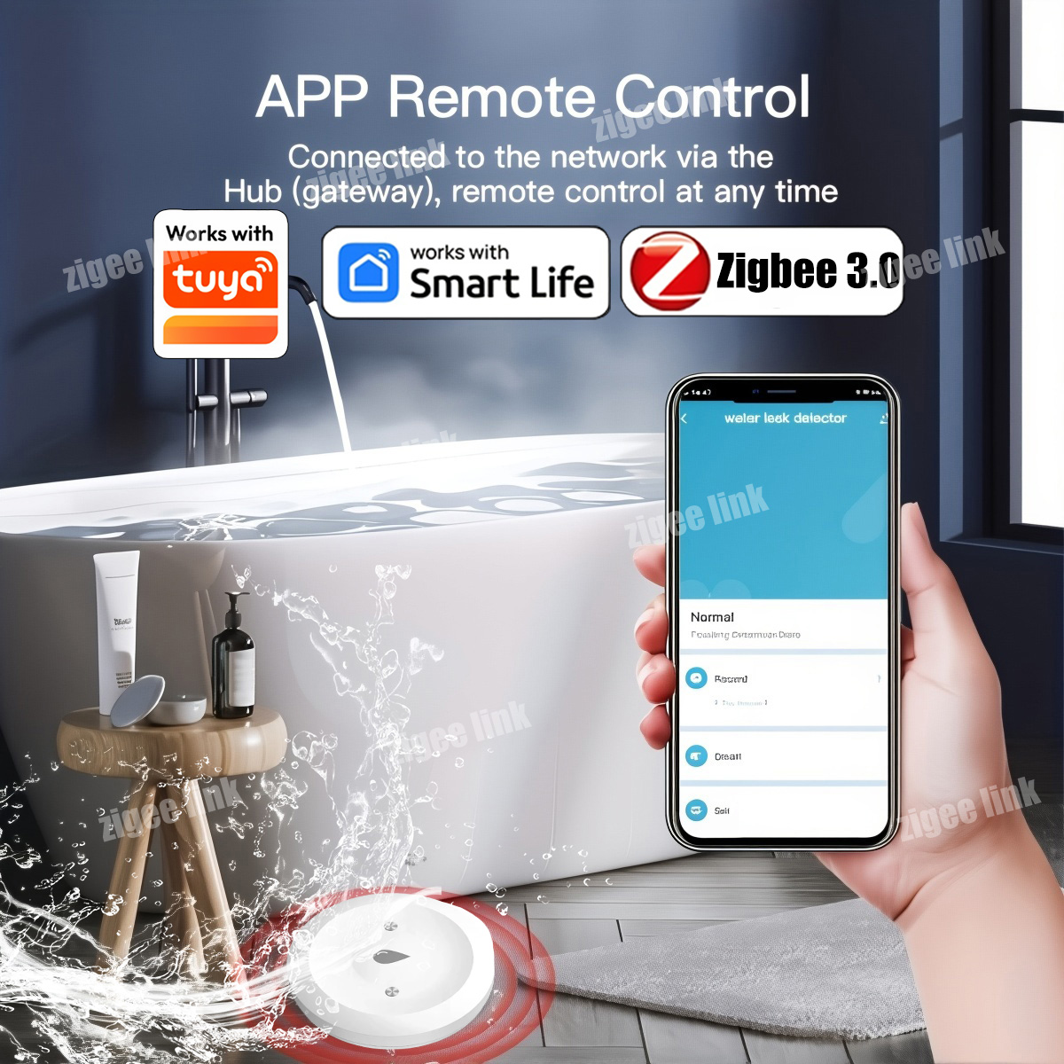 مستشعر تسرب المياه الذكي ZigBe - مراجعة Smart Home Zentrale وسعره