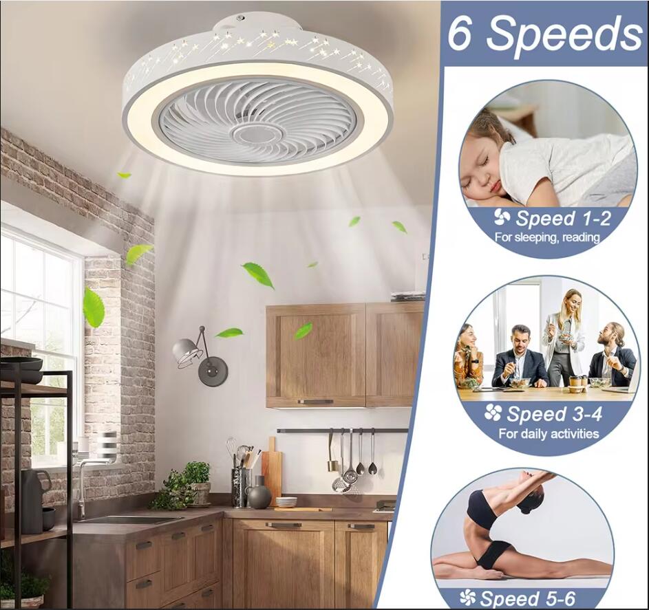 مروحة سقف ذكية يتم التحكم بها  - مراجعة Smart Home Ventilation System وسعره