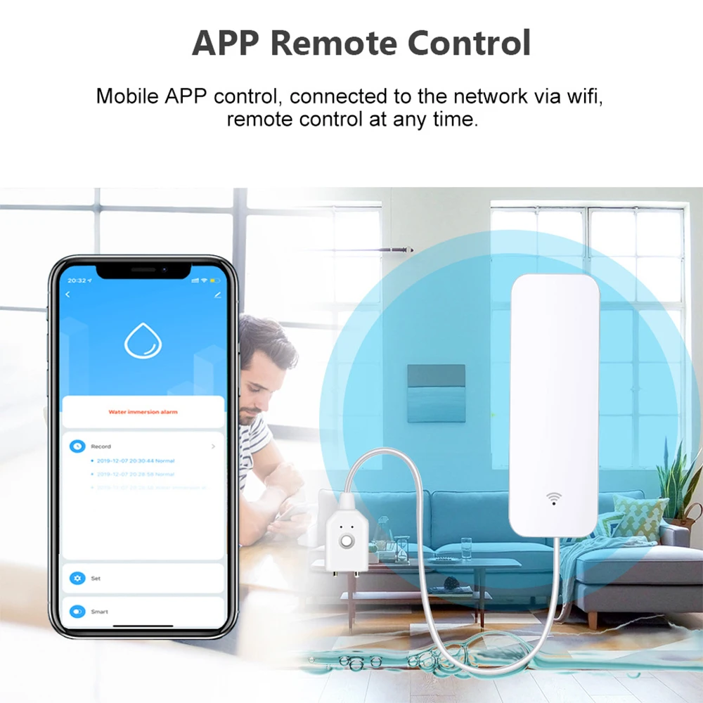 Tuya WiFi Zigbee مستشعر المياه - مراجعة Smart Home Setup وسعره
