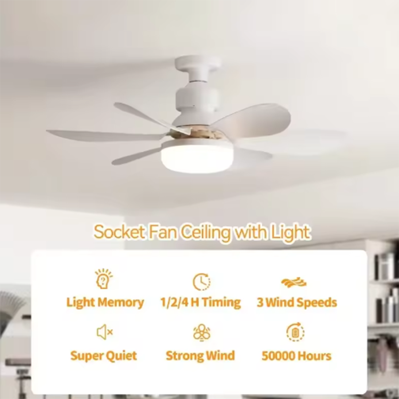 مروحة سقف LED منزلية E27 لعام  - مراجعة Smart Home Ventilation System وسعره
