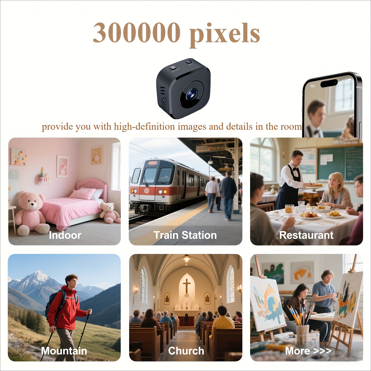 1080P HD كاميرا واي فاي صغيرة  - مراجعة Smart Home Camera وسعره