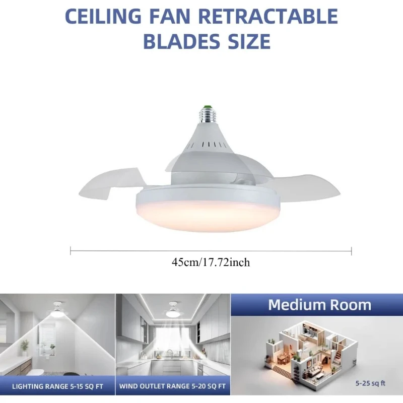 مروحة سقف مع إضاءة وجهاز تحكم  - مراجعة Smart Home Ventilation System وسعره