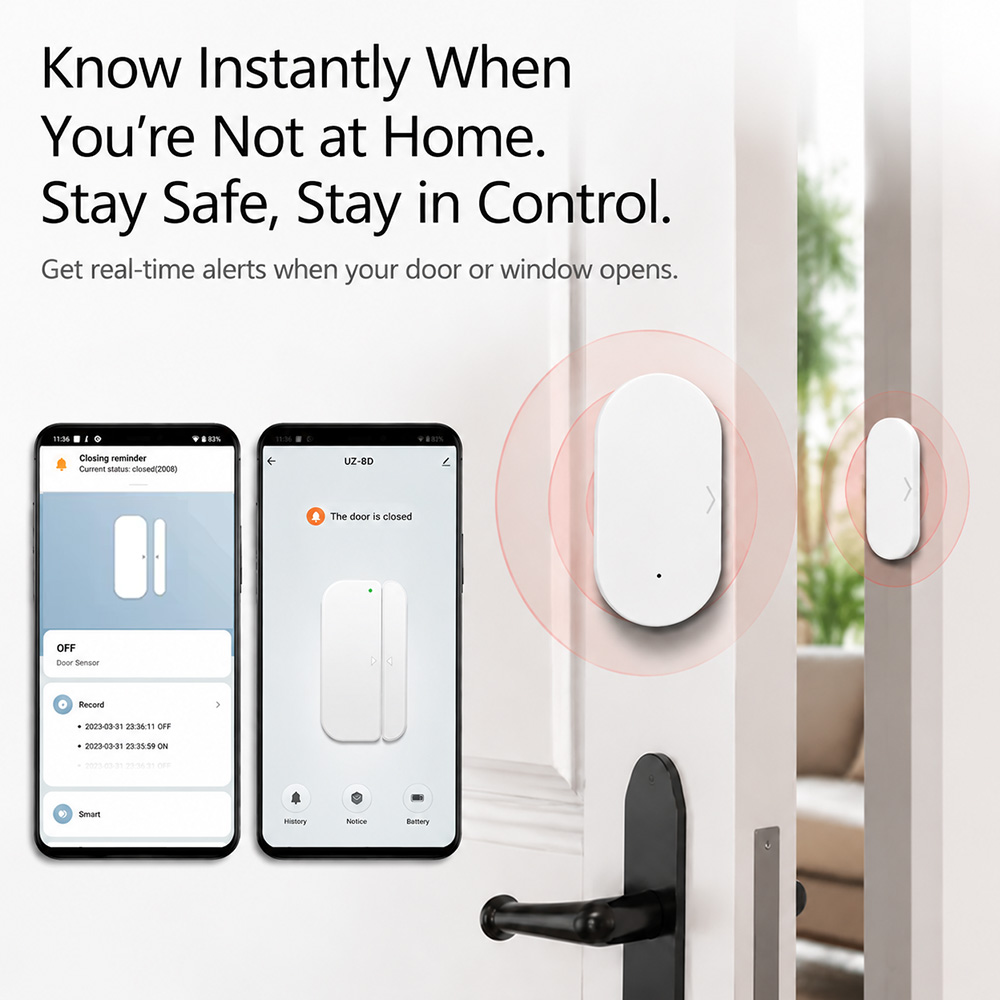 مستشعر الأبواب والنوافذ بتقنية - مراجعة Smart Home Setup وسعره
