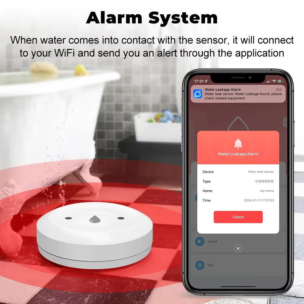 جهاز كشف تسرب المياه الذكي Tuy - مراجعة Smart Home Setup وسعره