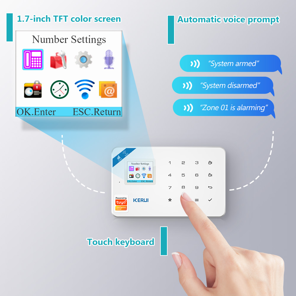 KERUI W181 نظام إنذار الأمن ال - مراجعة Smart Home Package وسعره