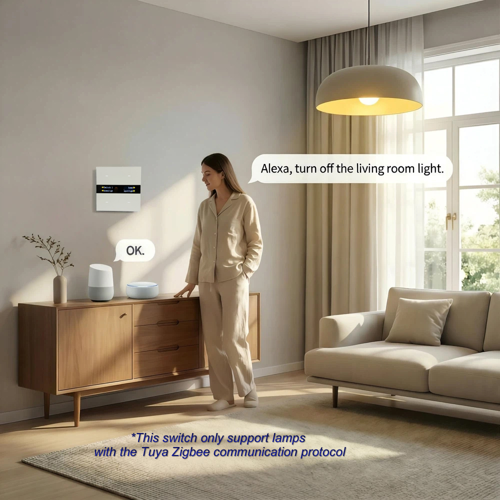 لوحة مفاتيح ذكية M8 Pro Zigbee - مراجعة Smart Home Lighting Control وسعره