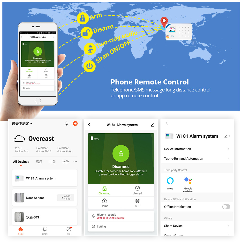 KERUI نظام إنذار أمان عدة W184 - مراجعة Smart Home Package وسعره