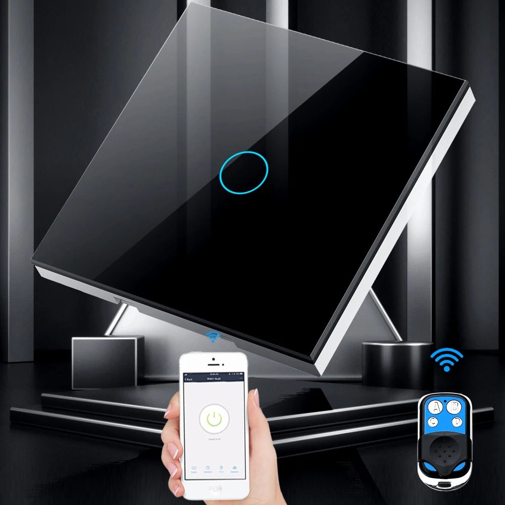 Tuya EU WiFi + RF433 مفتاح الت - مراجعة Smart Home Lighting Control وسعره