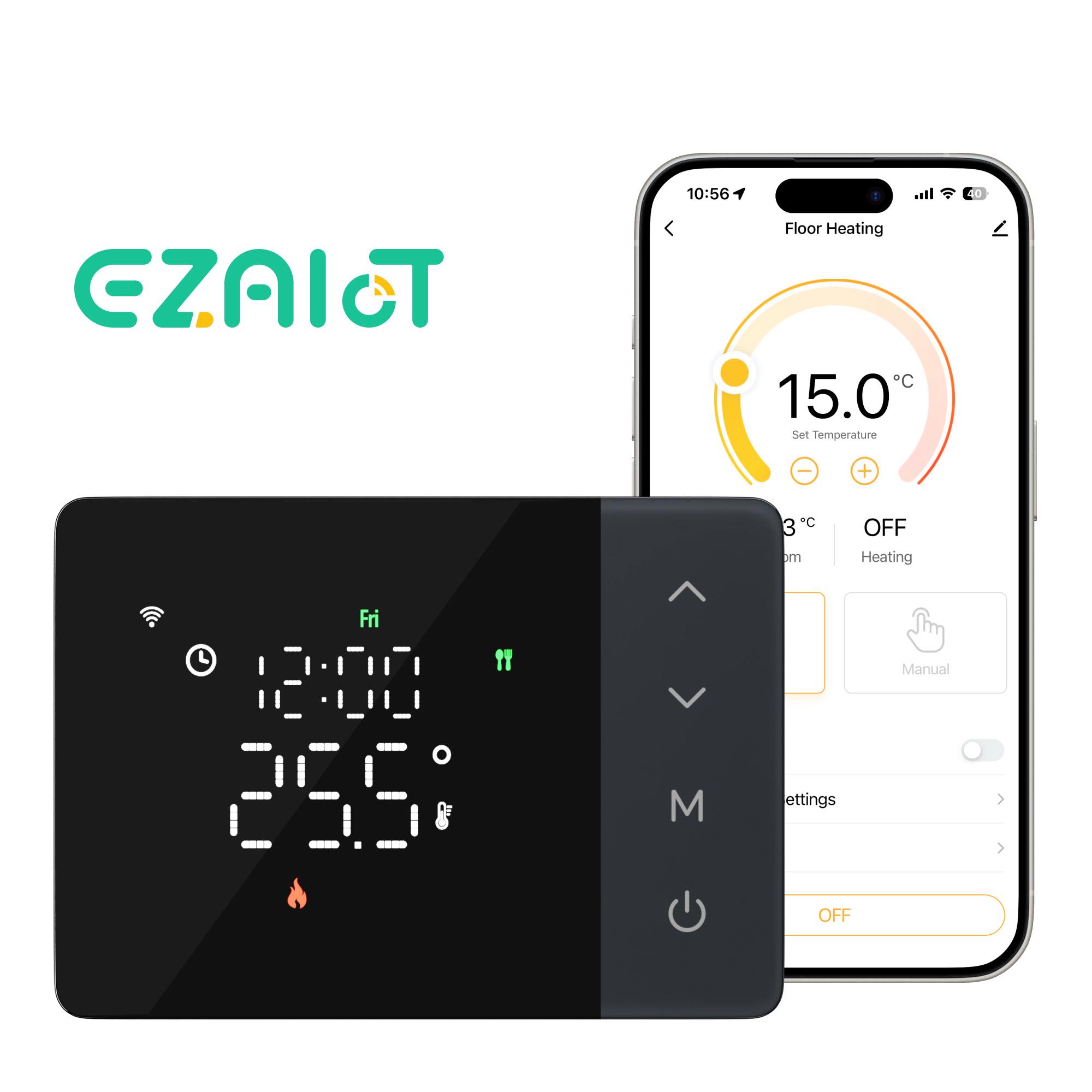 مفتاح ترموستات ذكي يعمل بالبطا - مراجعة Smart Home Package وسعره