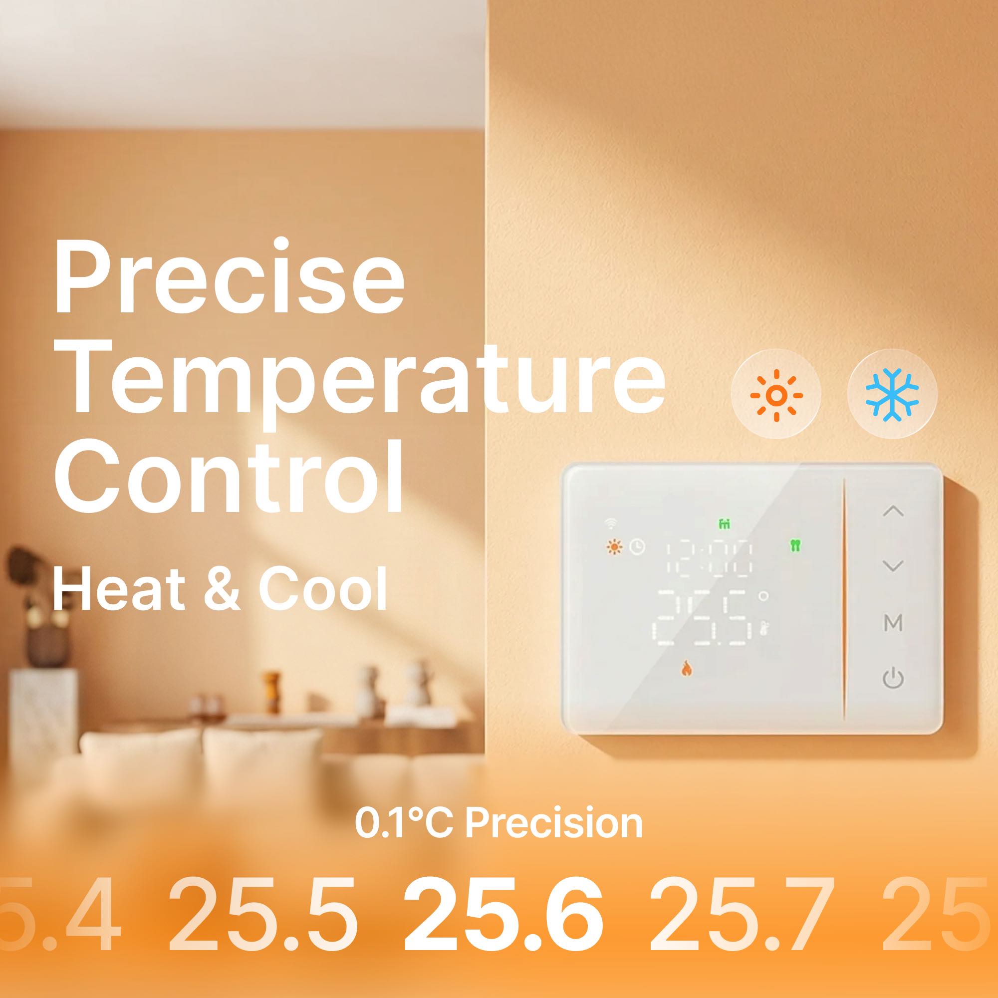 مفتاح ترموستات ذكي يعمل بالبطا - مراجعة Smart Home Package وسعره