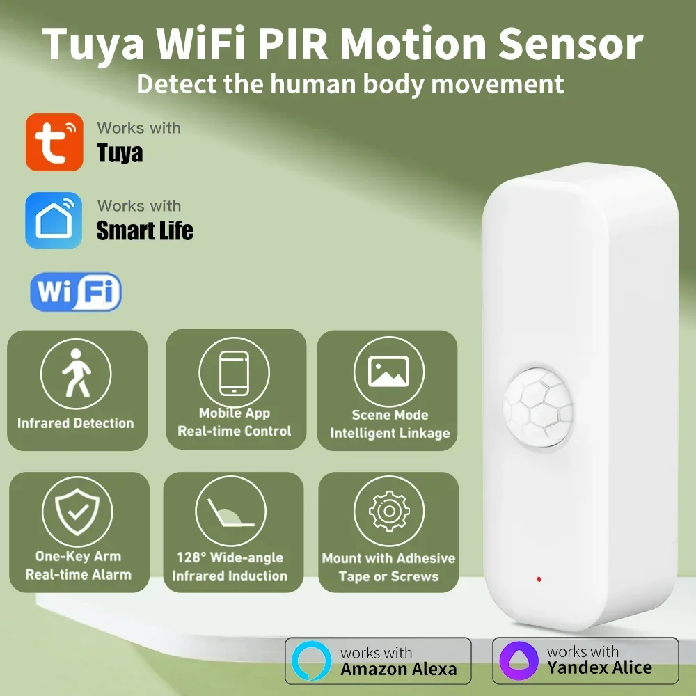 Tuya WiFi محس حركة PIR الذكية  - مراجعة Smart Home Setup وسعره