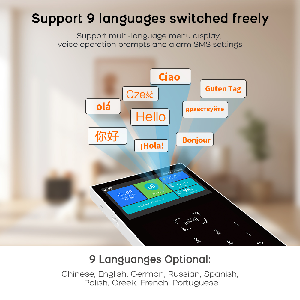 نظام إنذار 4G GSM واي فاي يعمل - مراجعة Smart Home Package وسعره