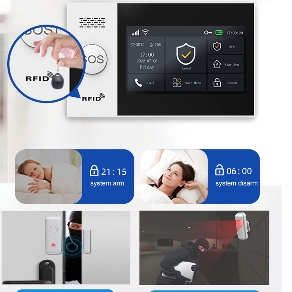 نظام إنذار المنزل الذكي PGST 4 - مراجعة Smart Home Package وسعره