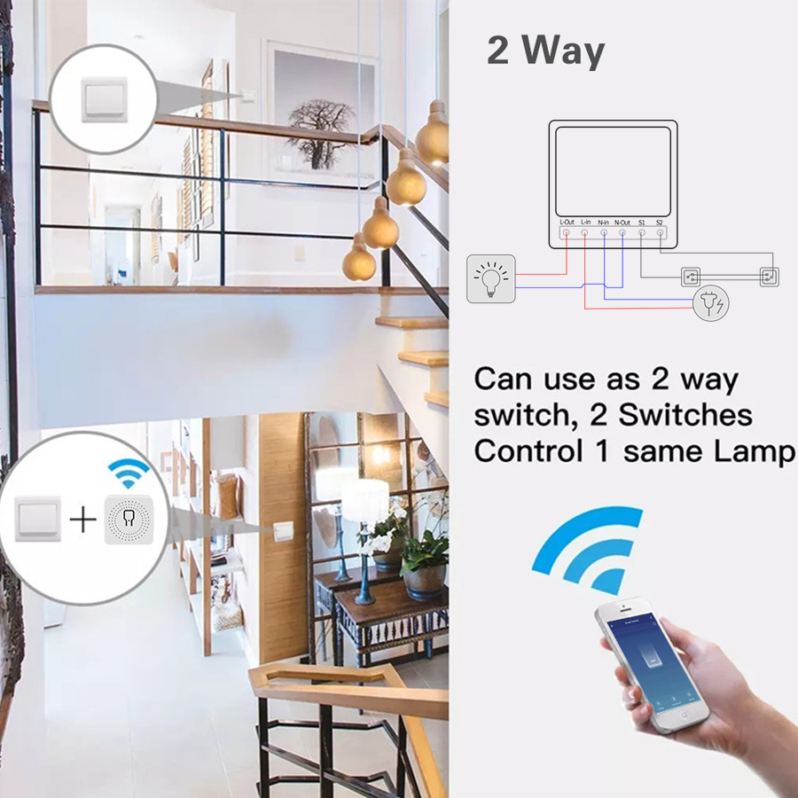 مفتاح ذكي صغير ثنائي الاتجاه ي - مراجعة Smart Home Setup وسعره