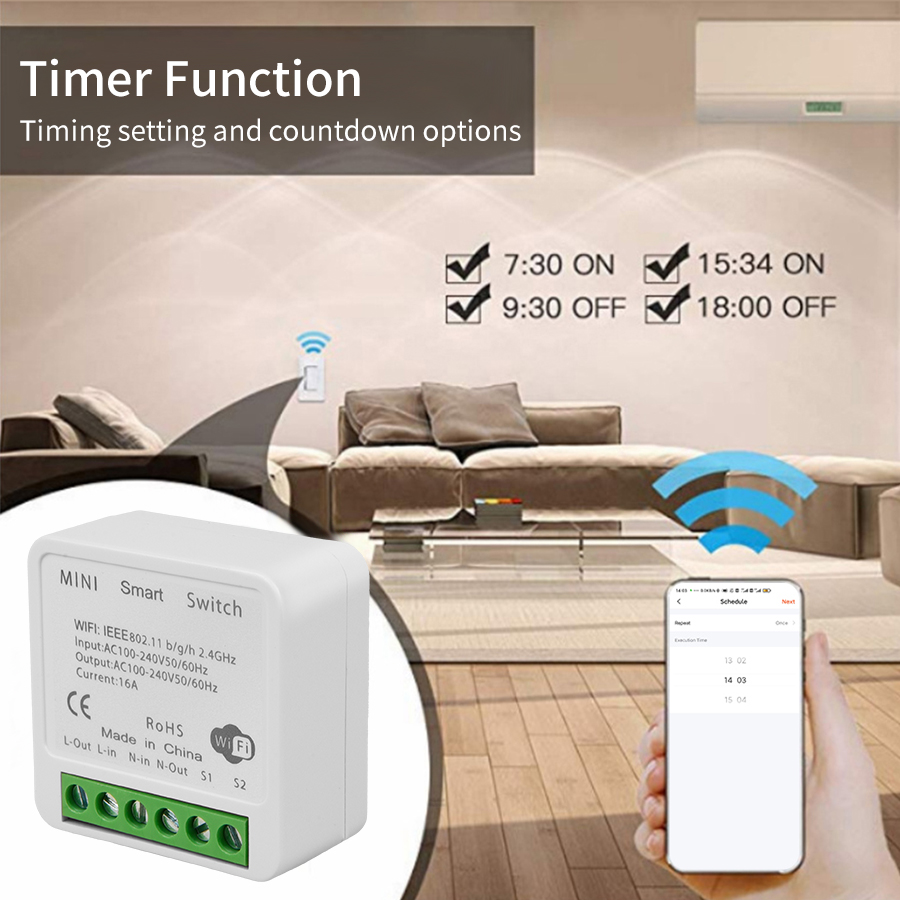 مفتاح ذكي صغير ثنائي الاتجاه ي - مراجعة Smart Home Setup وسعره